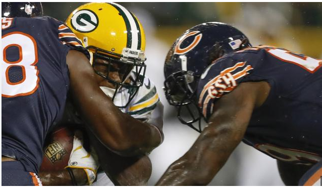 Davante Adams swipe at the Bears